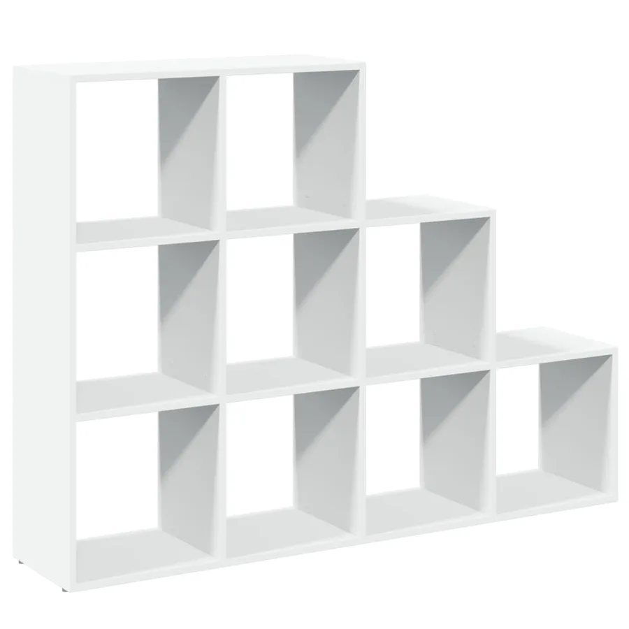 Étagère séparatrice de pièce à 3 niveaux blanc 137,5x29x103,5cm - 2