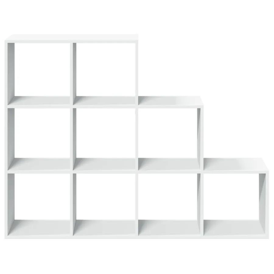 Étagère séparatrice de pièce à 3 niveaux blanc 137,5x29x103,5cm - 5