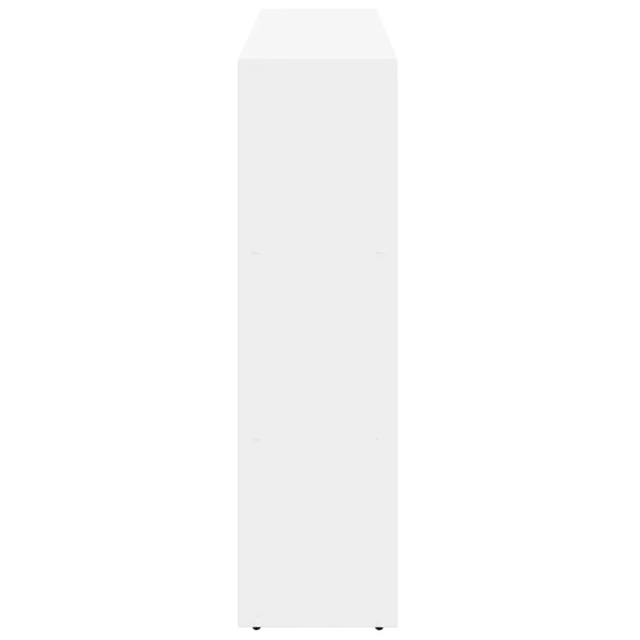 Étagère séparatrice de pièce à 3 niveaux blanc 137,5x29x103,5cm - 7