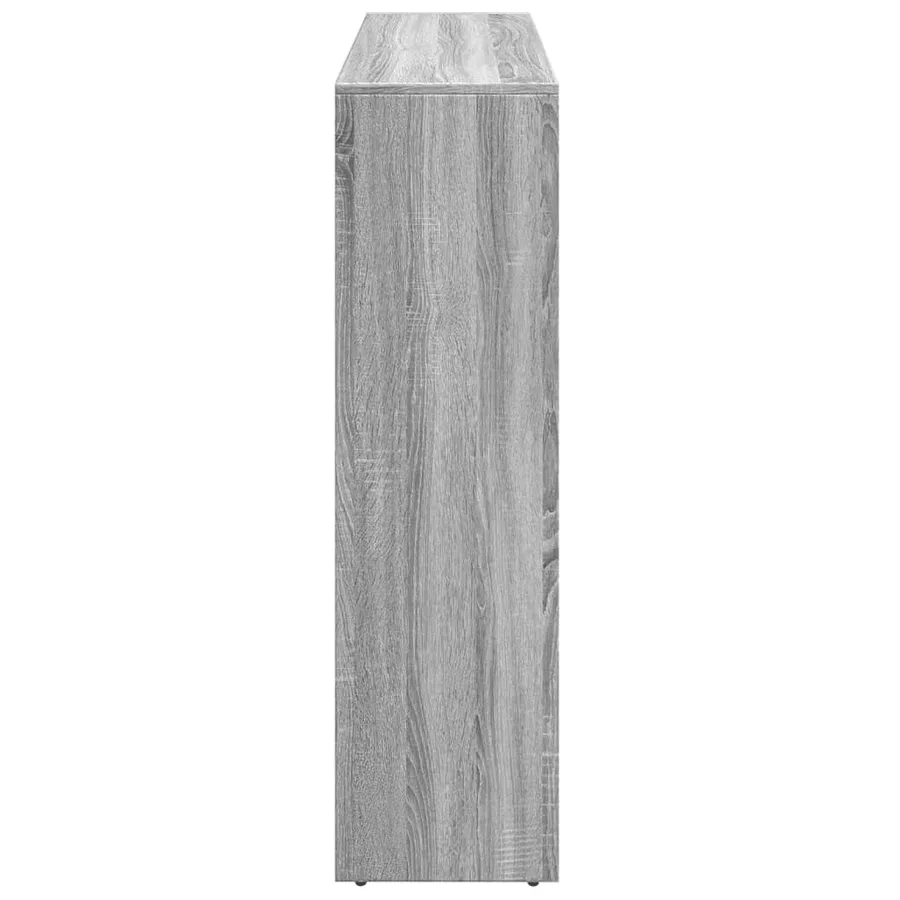 Étagère séparatrice de pièce 3 niveaux sonoma gris - 7