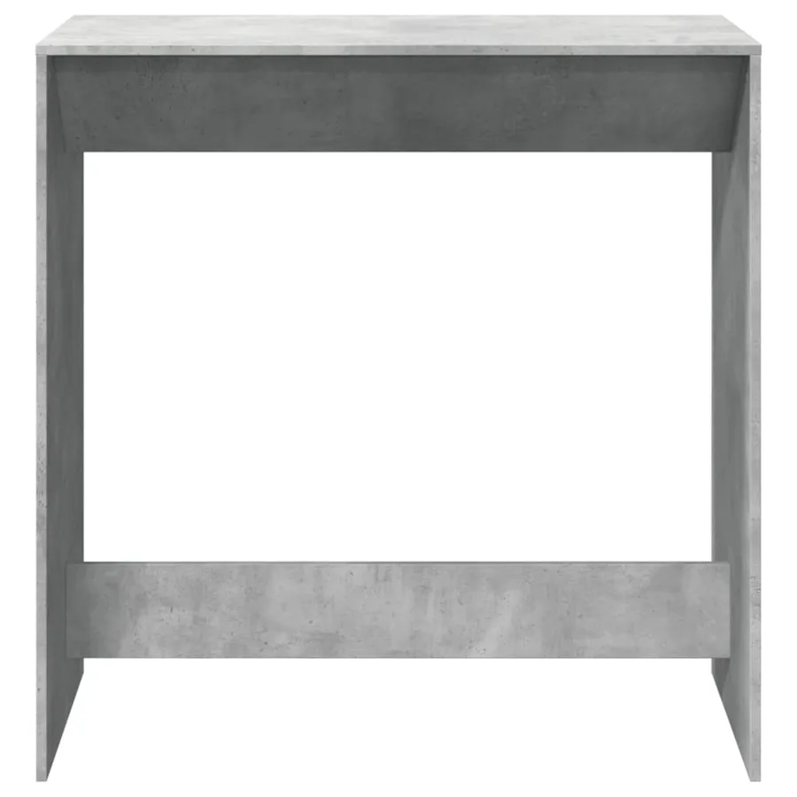 Table de bar gris béton 102x50x103,5 cm bois d'ingénierie - 4