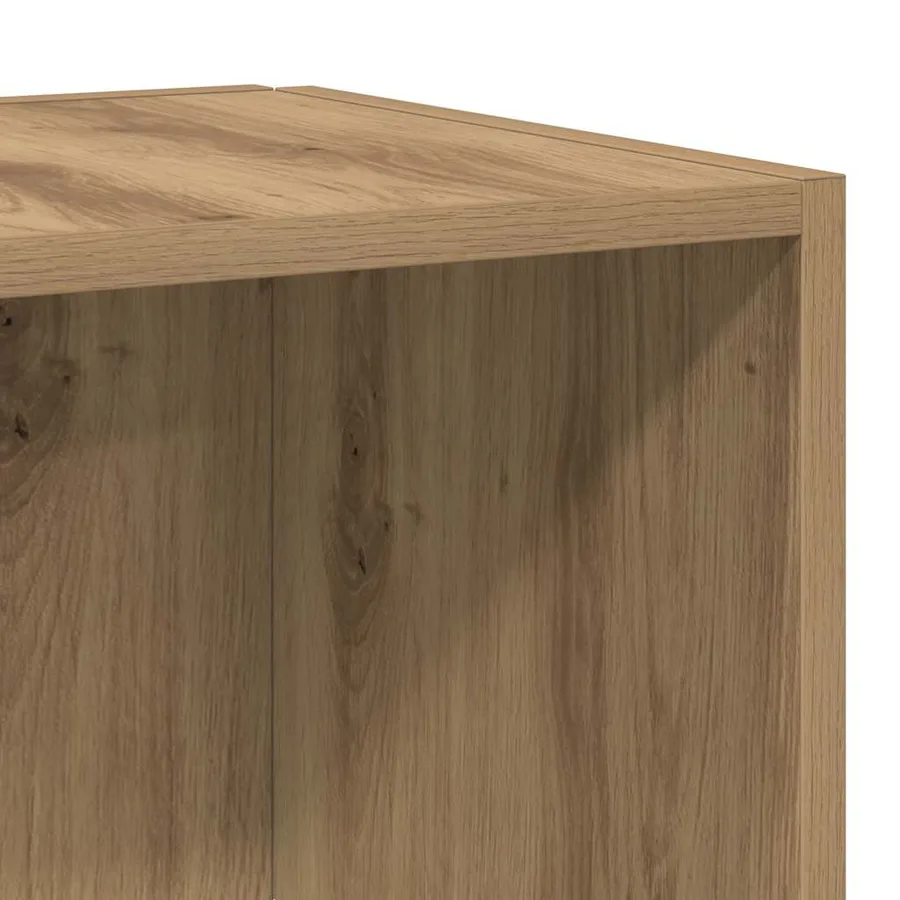 Armoire d'angle chêne artisanal 33x33x165 cm bois d'ingénierie - 7