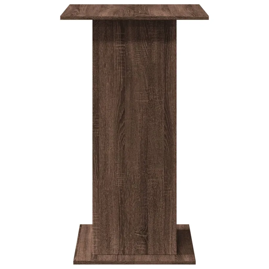 Table de bar avec rangement chêne marron bois d’ingénierie - 5
