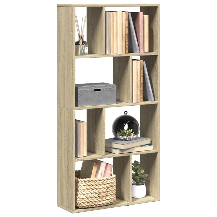 Bibliothèque chêne sonoma 60x20x120,5 cm bois d'ingénierie