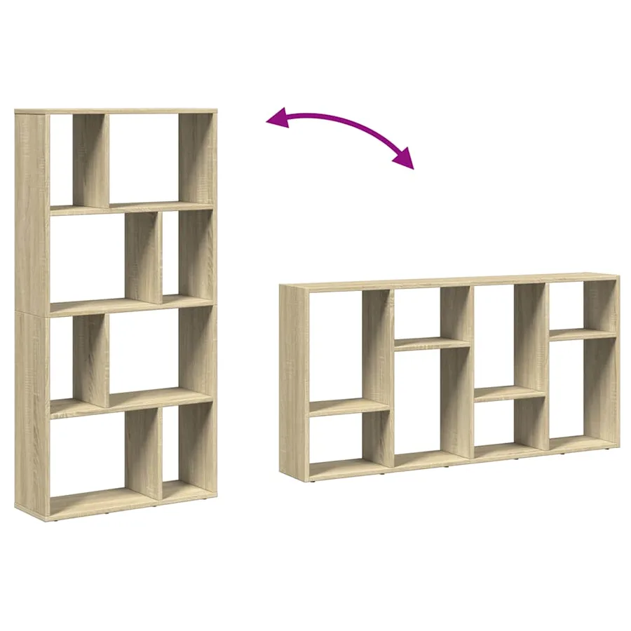 Bibliothèque chêne sonoma 60x20x120,5 cm bois d'ingénierie - 9