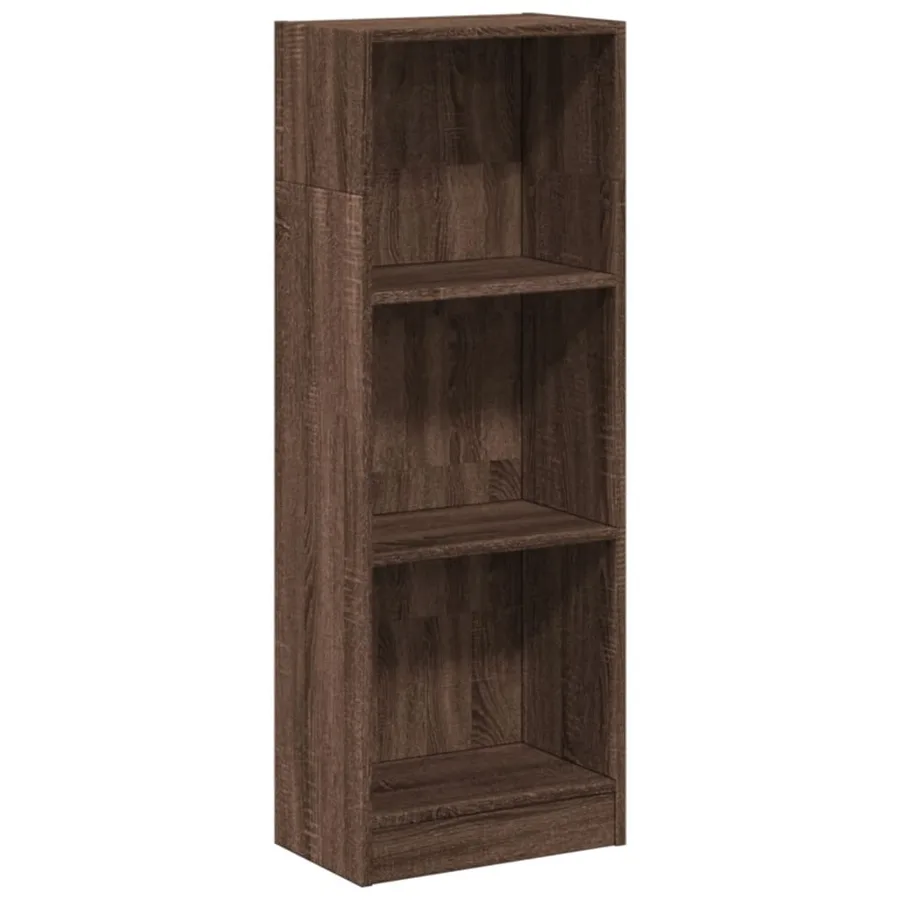 Bibliothèque chêne marron 40x24x109 cm bois d'ingénierie - 2