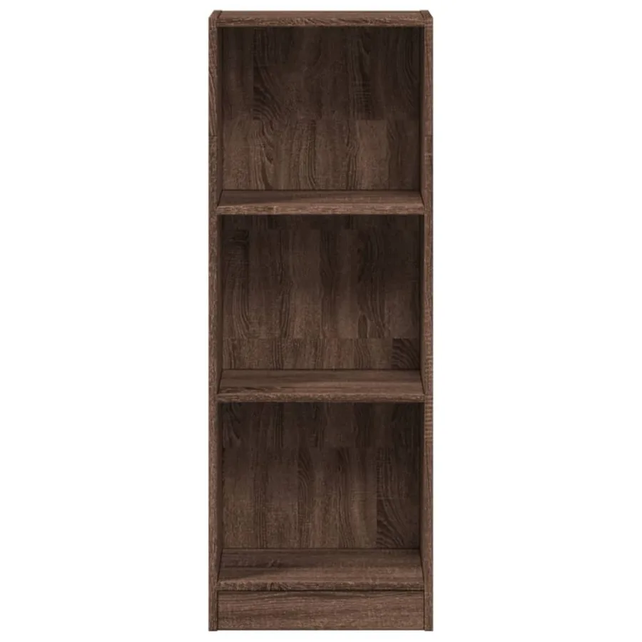Bibliothèque chêne marron 40x24x109 cm bois d'ingénierie - 4