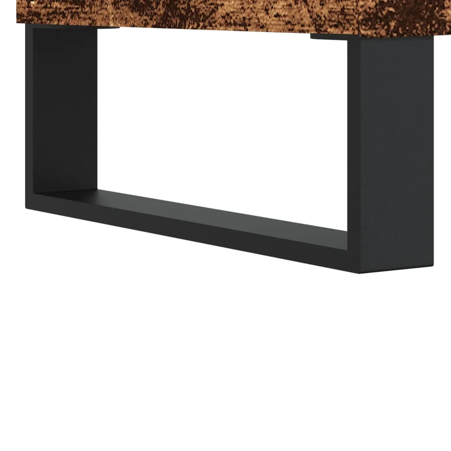 Table basse vieux bois 90x50x36,5 cm bois d'ingénierie - 8