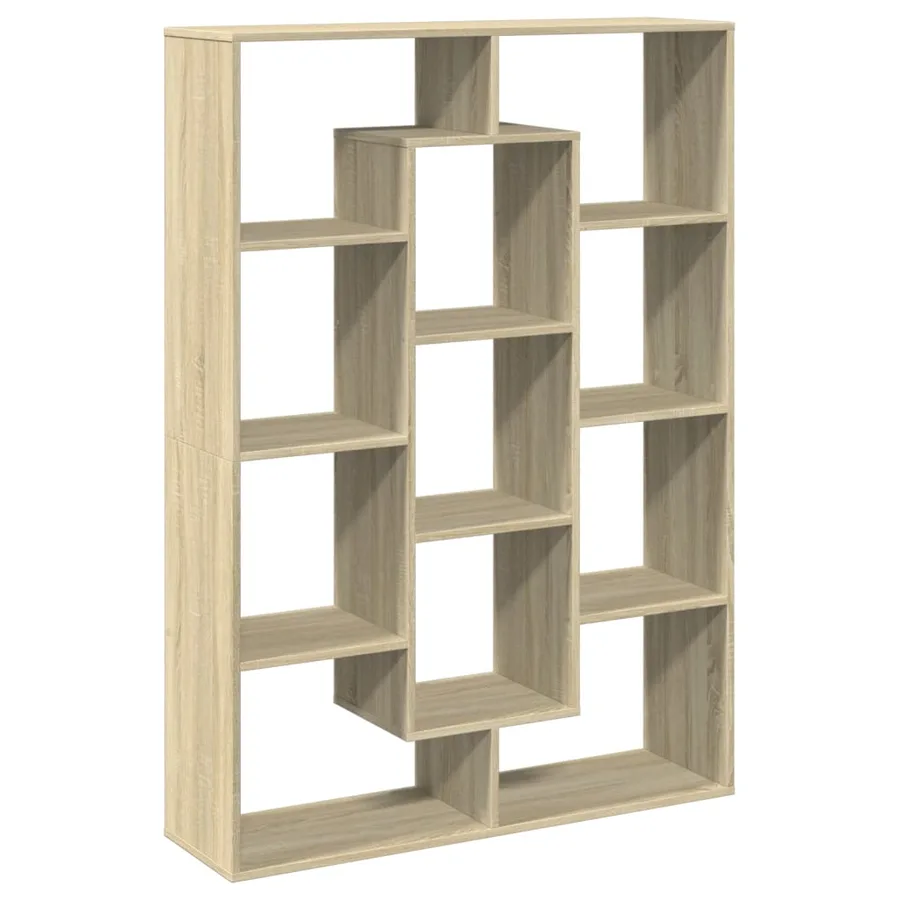 Bibliothèque chêne sonoma 102x29x143 cm bois d'ingénierie - 2