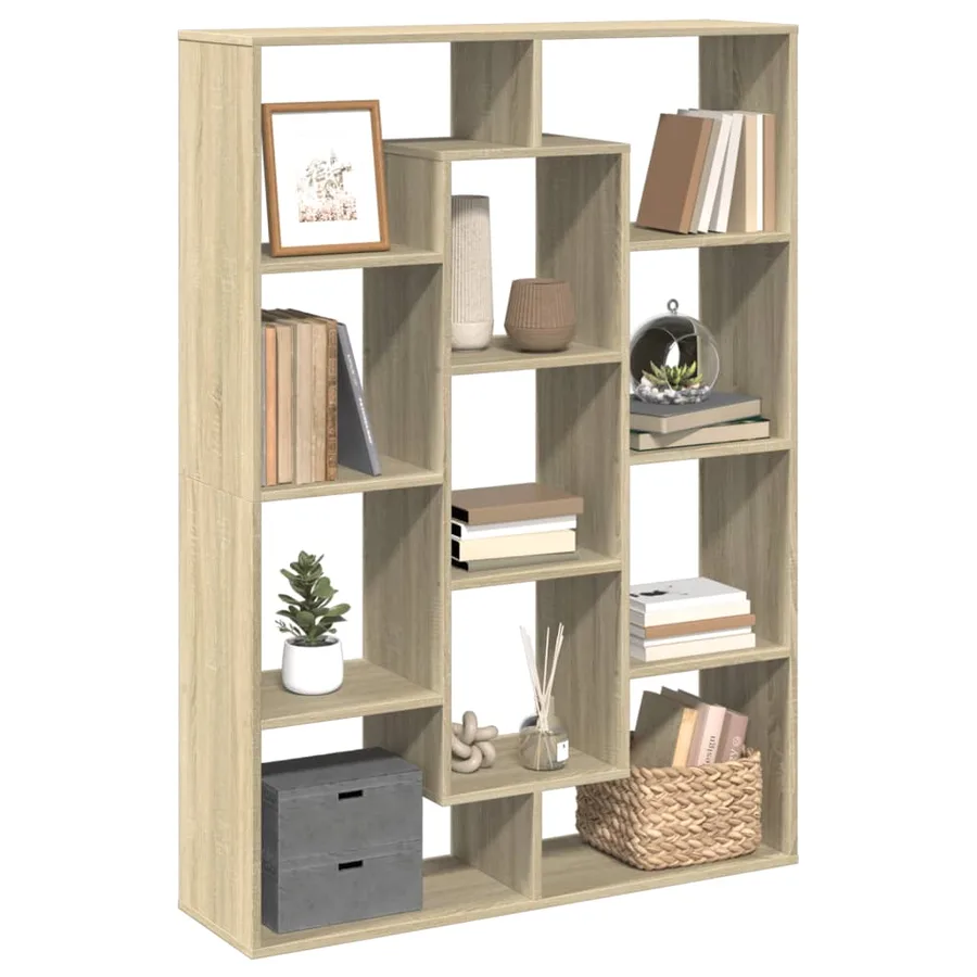 Bibliothèque chêne sonoma 102x29x143 cm bois d'ingénierie - 4