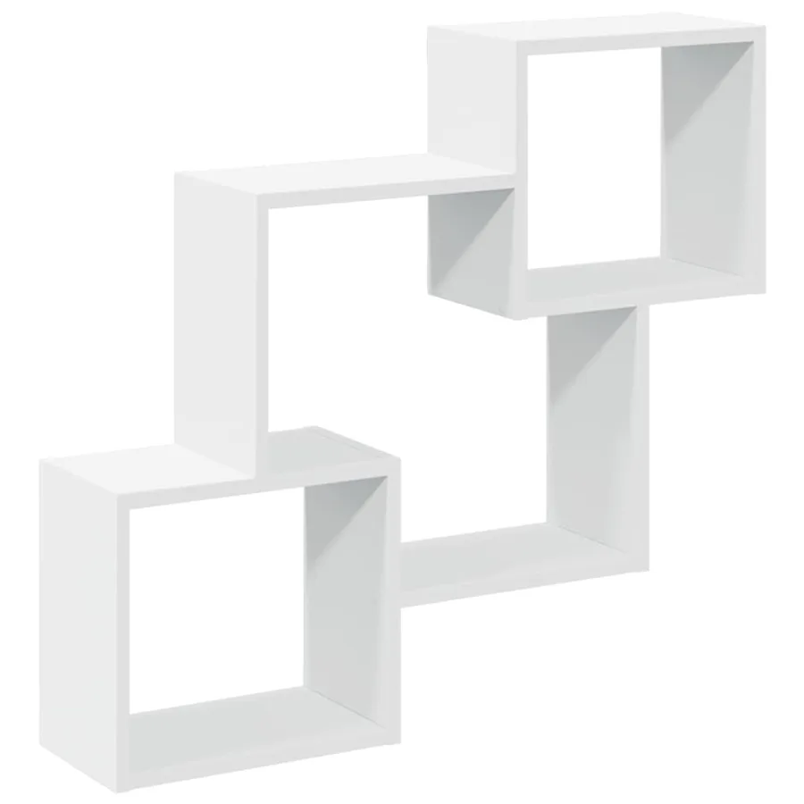 Armoire murale 78x18x71 cm blanc bois d'ingénierie - 2