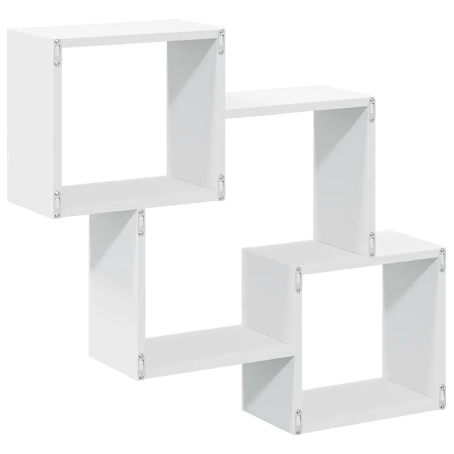 Armoire murale 78x18x71 cm blanc bois d'ingénierie - 6