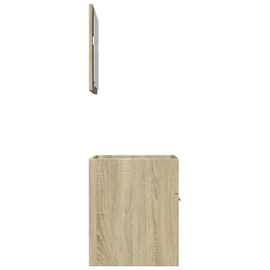 Ensemble de meubles de salle de bain 2 pcs chêne sonoma - 6