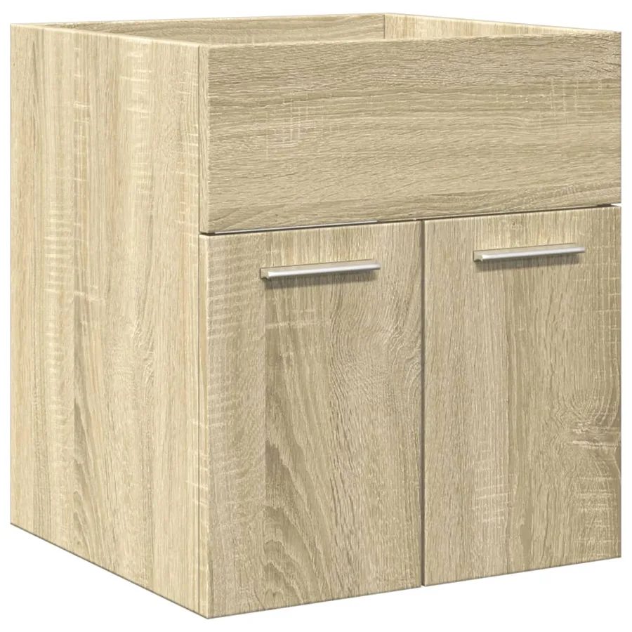 Ensemble de meubles de salle de bain 3 pcs chêne sonoma - 8