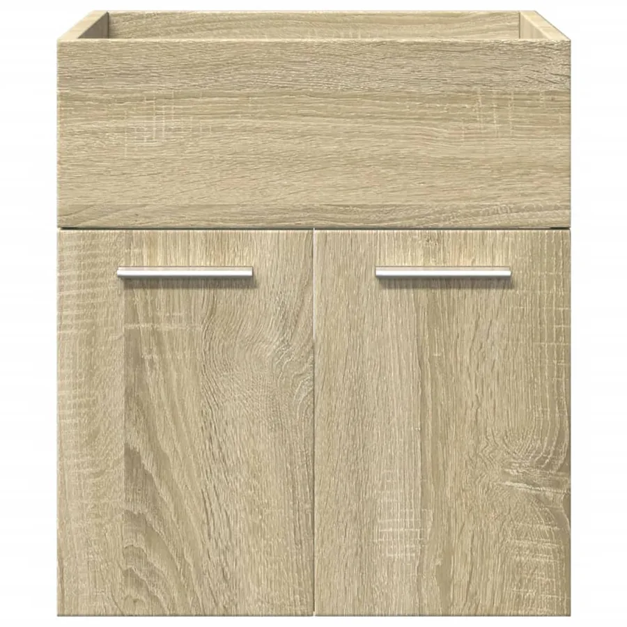 Ensemble de meubles de salle de bain 3 pcs chêne sonoma - 9