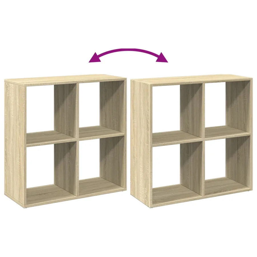 Étagère séparatrice de pièce chêne sonoma 69,5x29x69,5 cm - 9