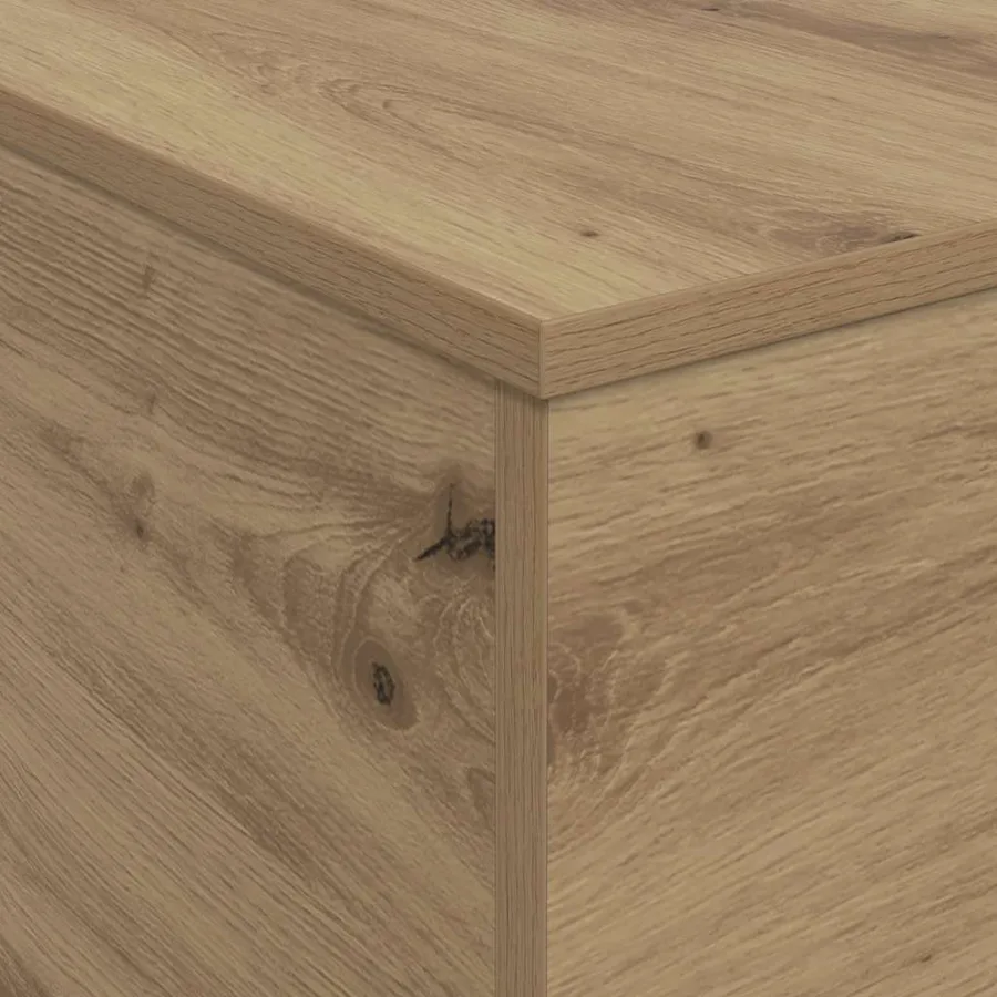 Table basse avec lumières LED chêne artisanal 90x50x40 cm - 10
