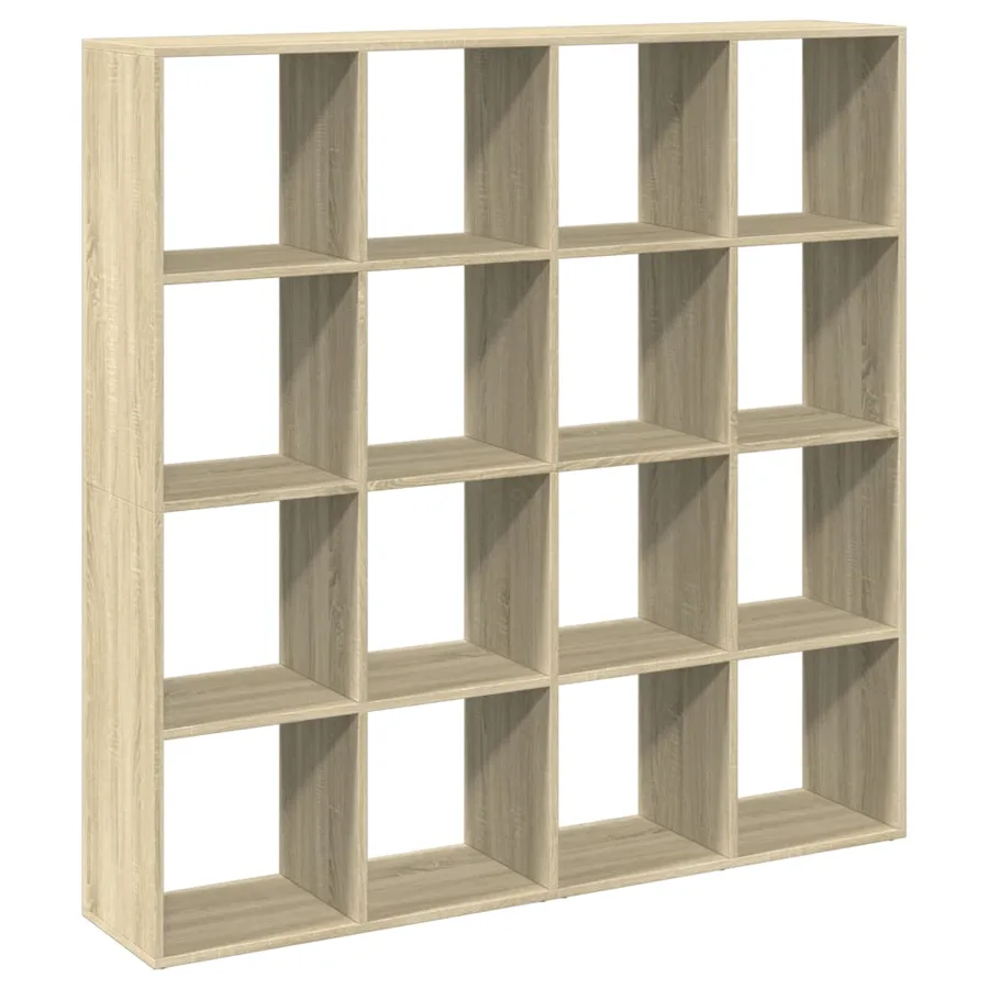 Bibliothèque chêne sonoma 137,5x29x137,5 cm bois d'ingénierie - 2