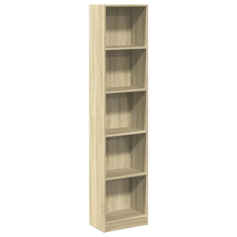 Bibliothèque chêne sonoma 40x24x176 cm bois d'ingénierie - 2
