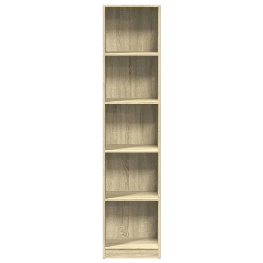 Bibliothèque chêne sonoma 40x24x176 cm bois d'ingénierie - 4