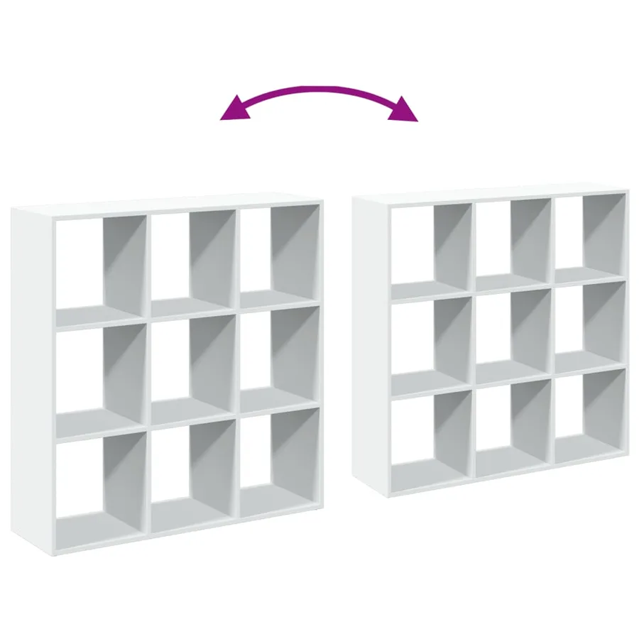 Étagère séparatrice de pièce blanc 102x29x103,5 cm - 9