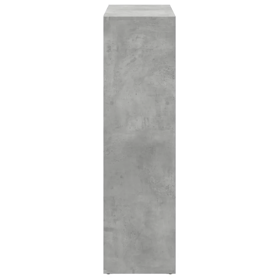 Étagère séparatrice de pièce gris béton 102x29x103,5 cm - 6