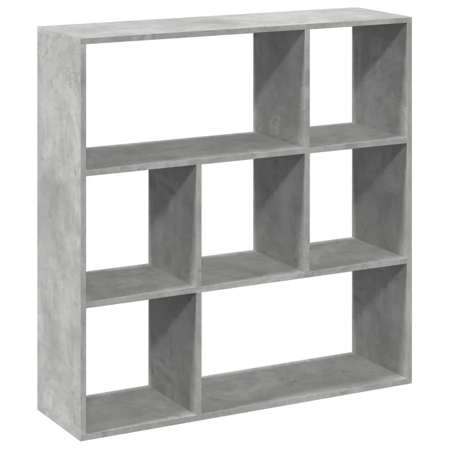 Étagère séparatrice de pièce gris béton 102x29x103,5 cm - 7