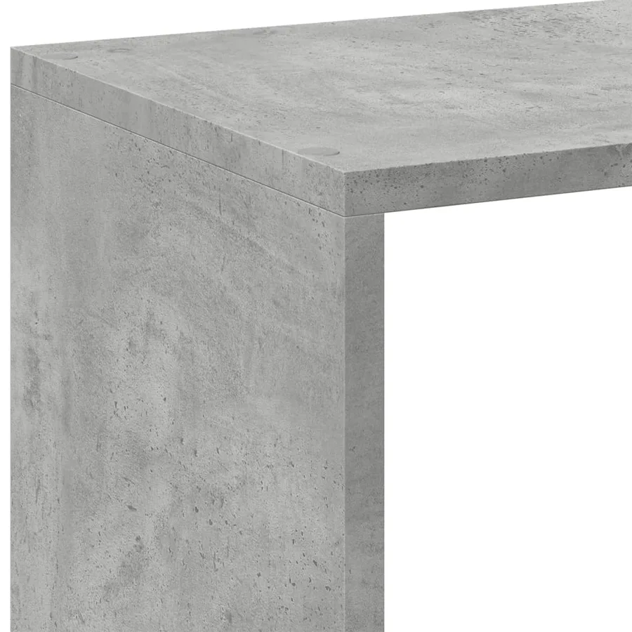 Étagère séparatrice de pièce gris béton 102x29x103,5 cm - 9