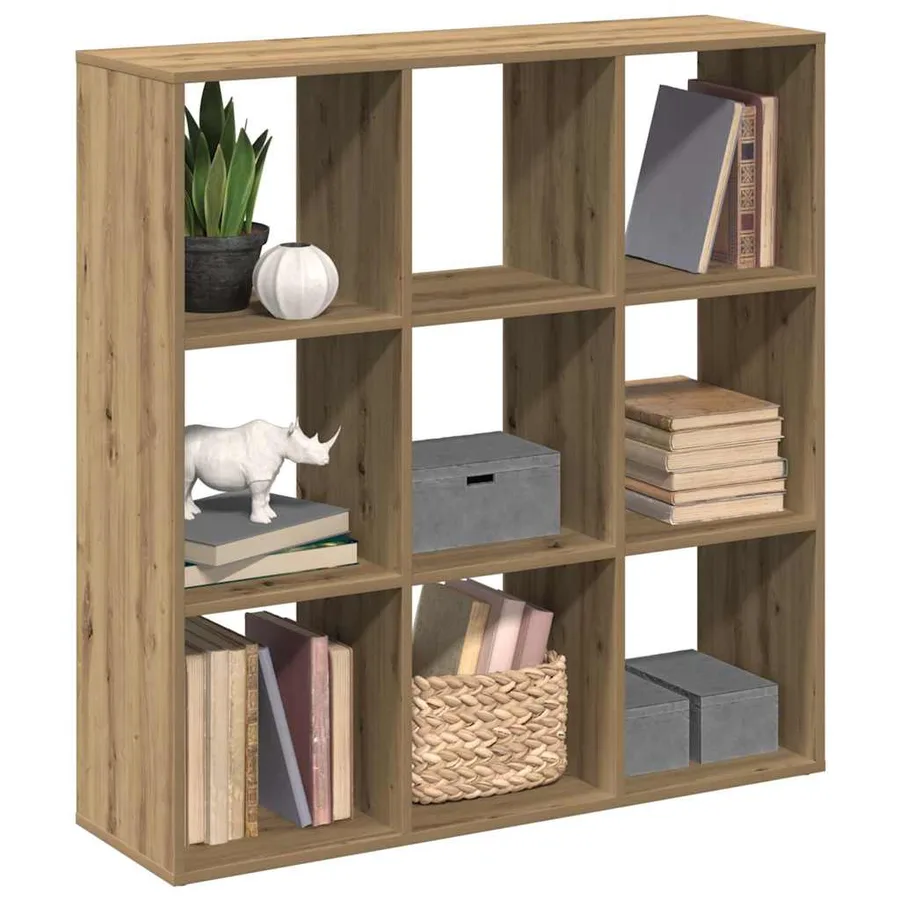 Étagère séparatrice de pièce chêne artisanal 102x29x103,5 cm - 9