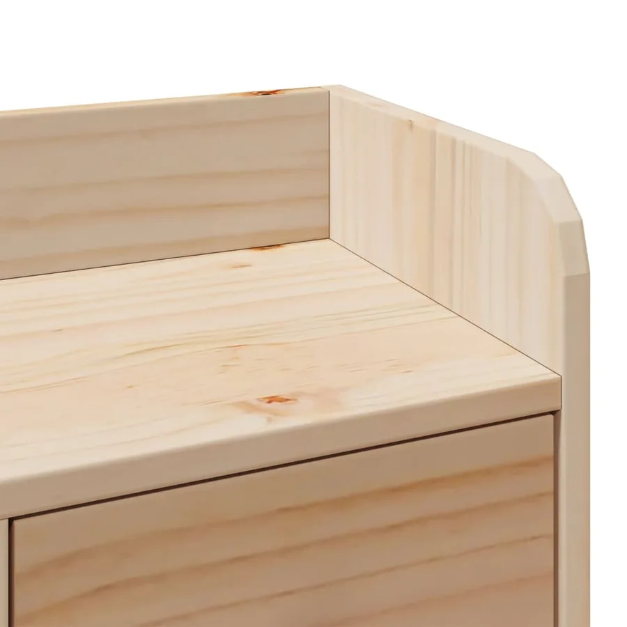 Lit bibliothèque sans matelas 90x190 cm bois de pin massif - 10