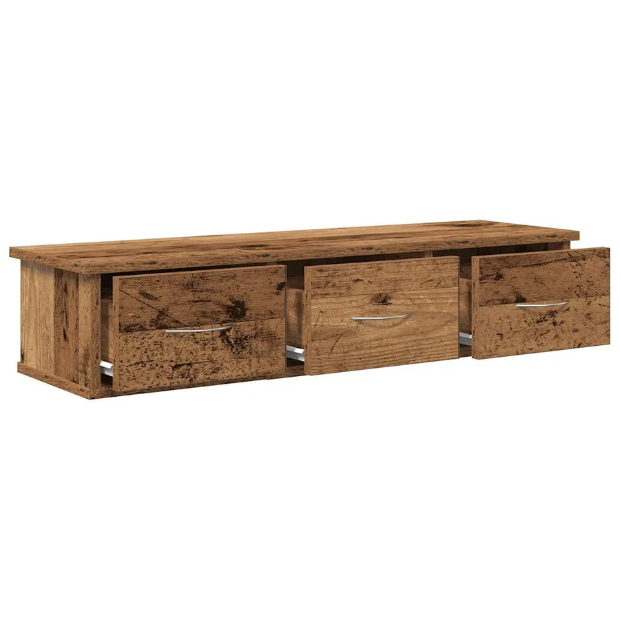 Armoire murale vieux bois 88x26x18,5 cm bois d'ingénierie - 5