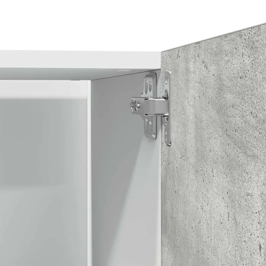 Armoire réfrigérée "Lyon" Gris béton 60 x 57 x 207 cm Bois d'ingénierie - 12
