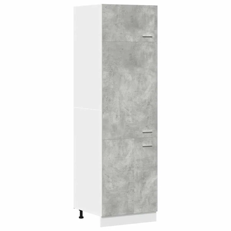 Armoire réfrigérée "Lyon" Gris béton 60 x 57 x 207 cm Bois d'ingénierie - 2