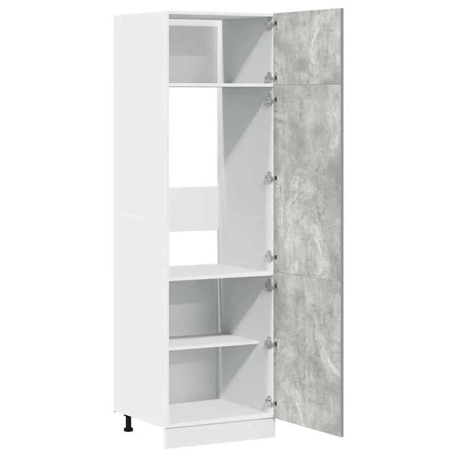 Armoire réfrigérée "Lyon" Gris béton 60 x 57 x 207 cm Bois d'ingénierie - 5