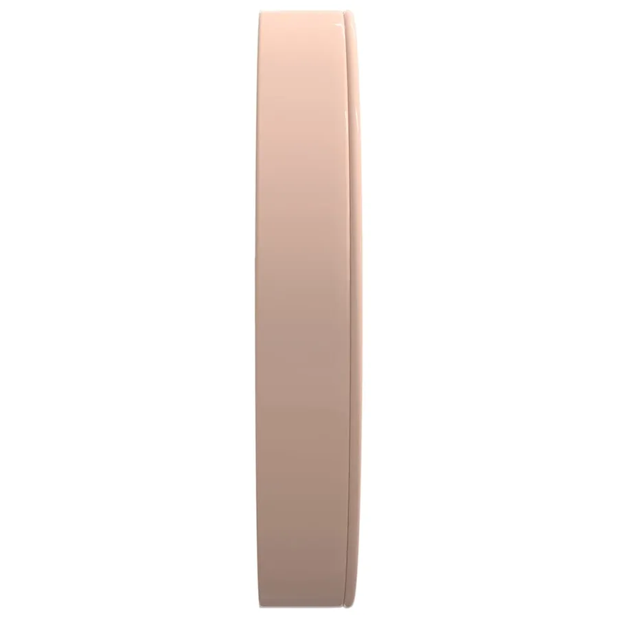 Horloge murale doré et blanc Ø29,5 cm polystyrène et verre - 4