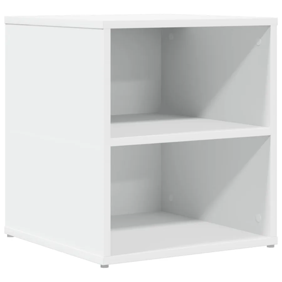 Armoire d'angle blanc 200x40x45 cm bois d’ingénierie - 7