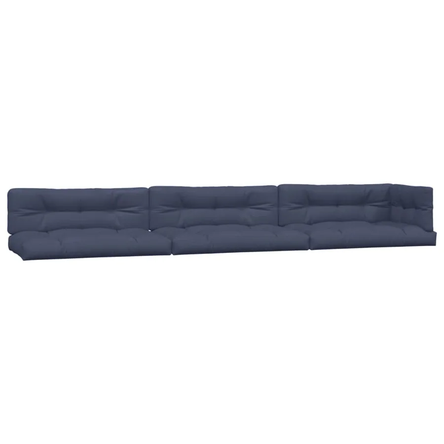 Coussins palette lot de 7 tissu bleu marine - 2