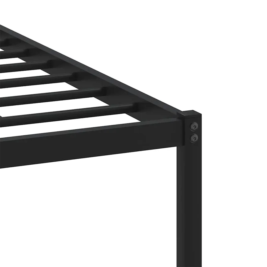 Cadre de lit en métal sans matelas chêne sonoma 100x190 cm - 8