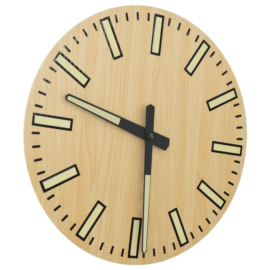 Horloge murale avec aiguilles lumineuses jaune Ø30 cm - 3