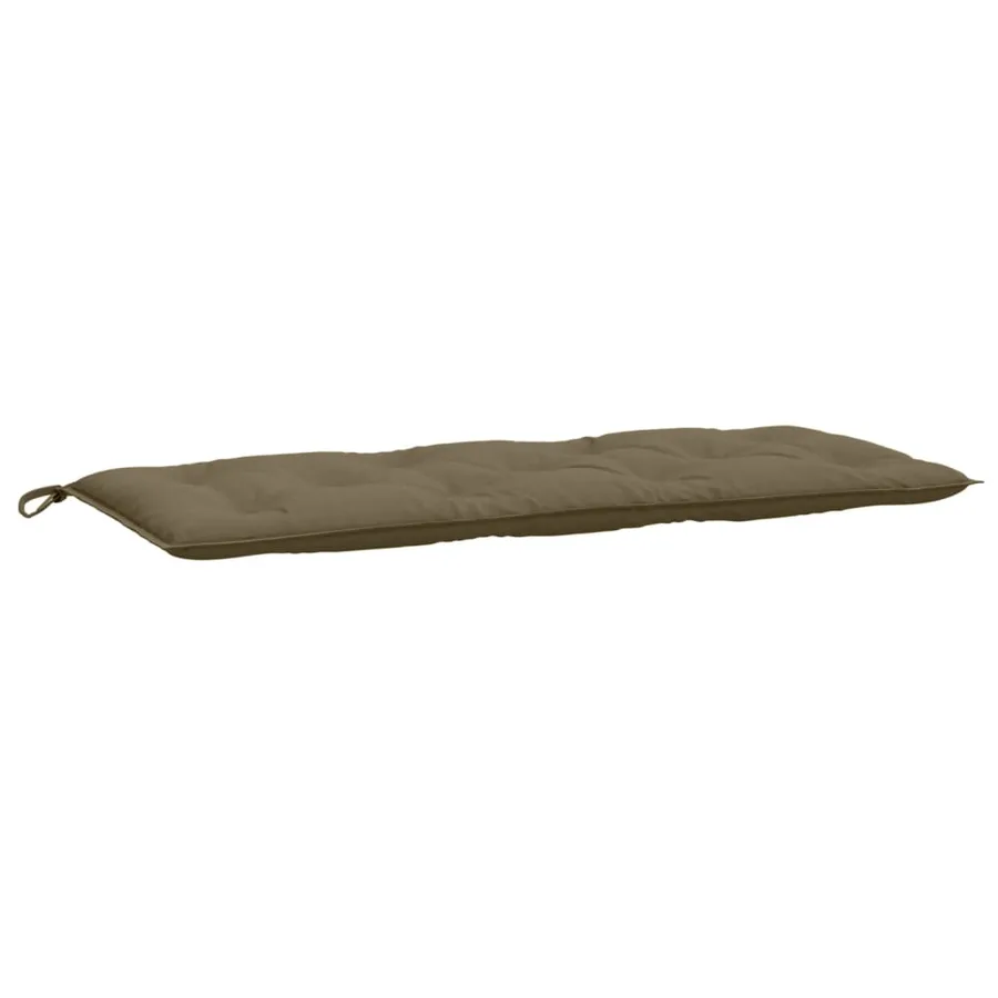 Coussin de banc de jardin taupe mélangé 120x50x7 cm tissu - 2