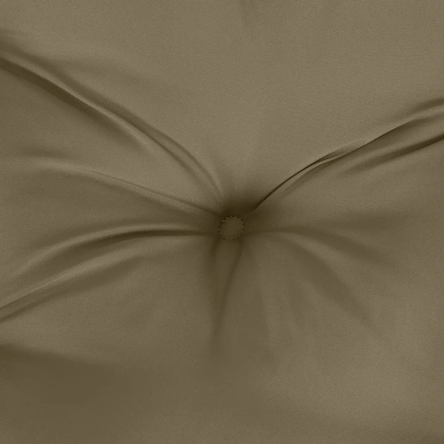 Coussin de banc de jardin taupe mélangé 120x50x7 cm tissu - 6