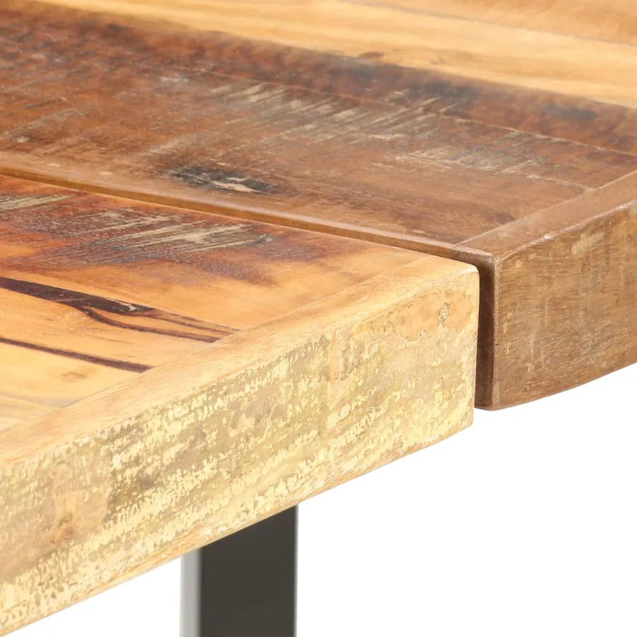 Ensemble de bar 9 pcs Bois de récupération massif - 5