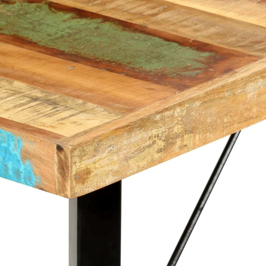Ensemble de bar 9 pcs Bois de récupération massif - 6