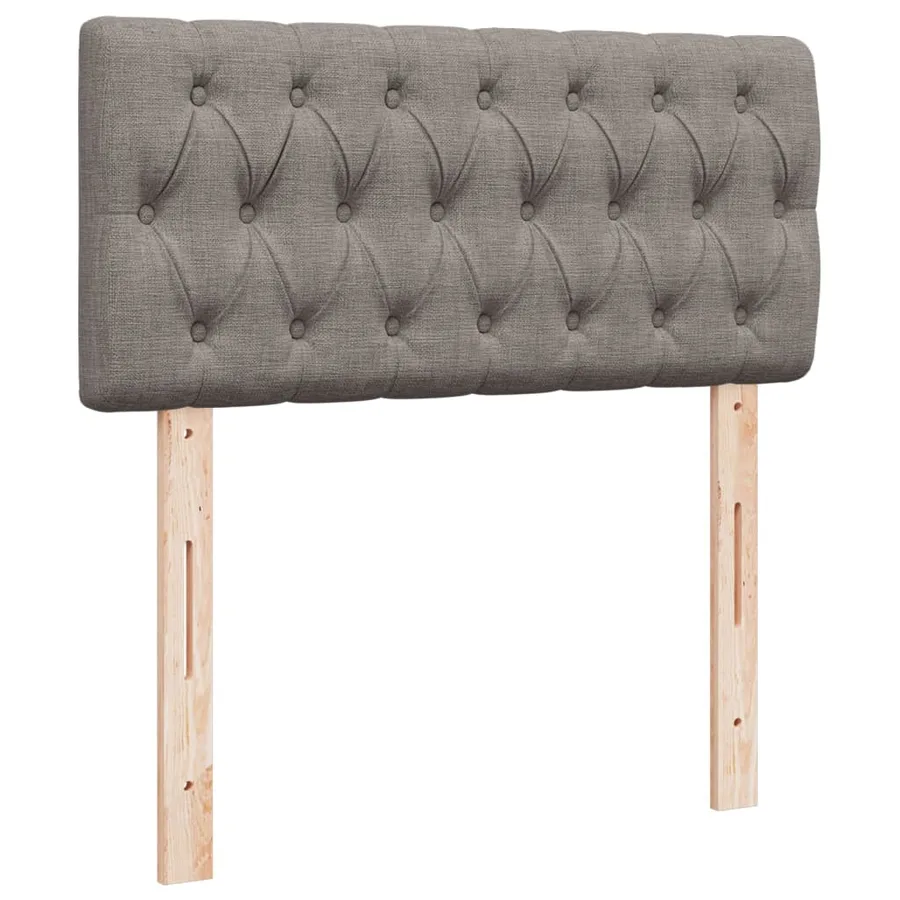 Sommier à lattes de lit avec matelas Taupe 90x200 cm Tissu - 12