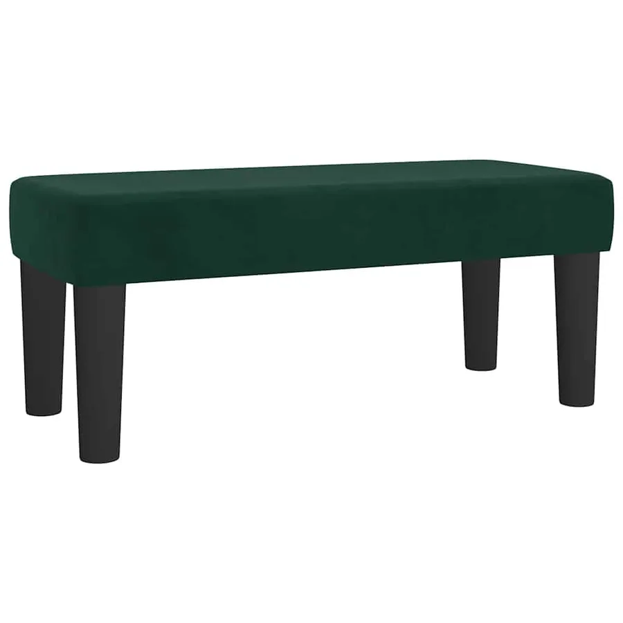 Sommier à lattes de lit avec matelas Vert foncé 90x200 cm - 7