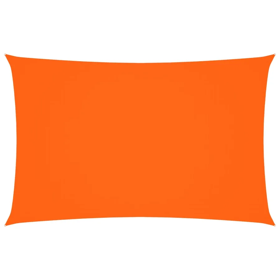 Voile de parasol tissu oxford rectangulaire 2,5x5 m orange - 2