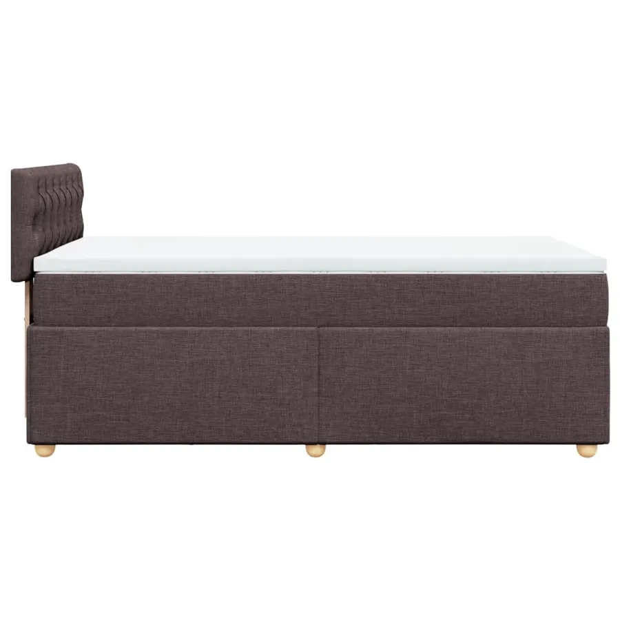 Sommier à lattes de lit avec matelas Marron foncé 80x200 cm - 5