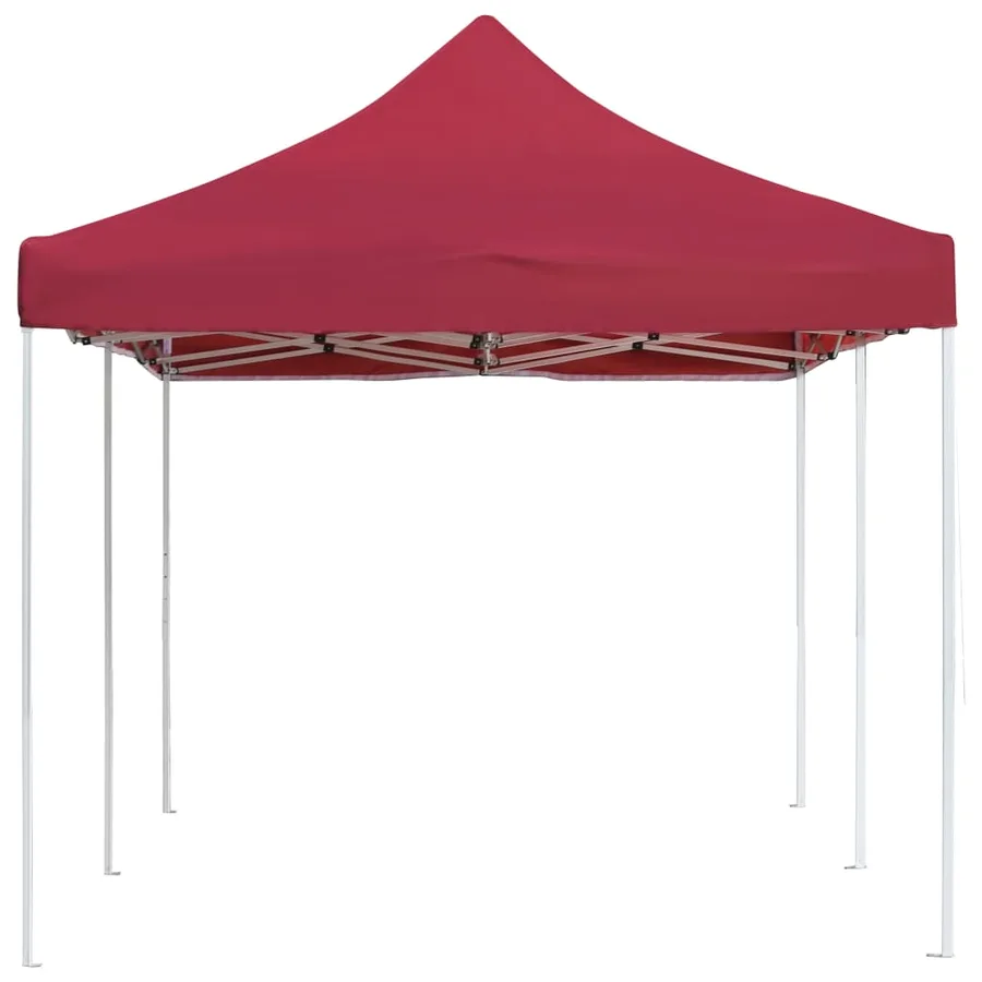 Tente de réception pliable Aluminium 6x3 m Bordeaux - 4
