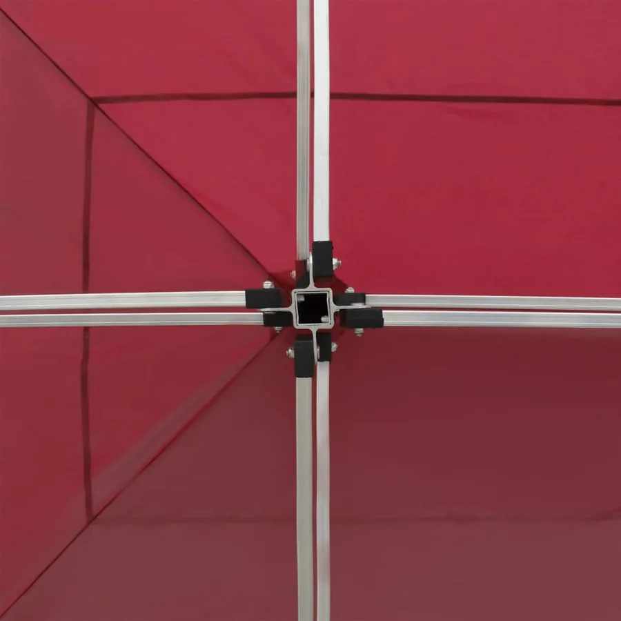 Tente de réception pliable Aluminium 6x3 m Bordeaux - 6
