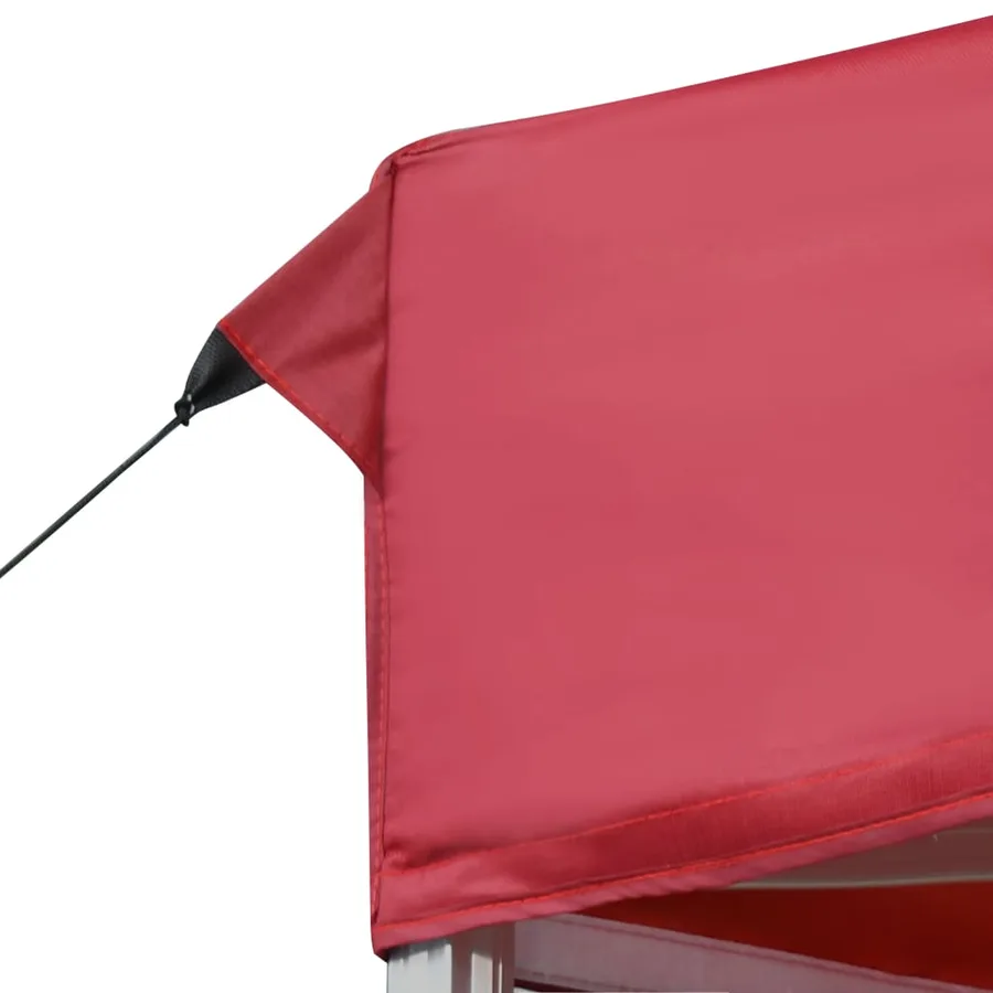 Tente de réception pliable Aluminium 6x3 m Bordeaux - 7